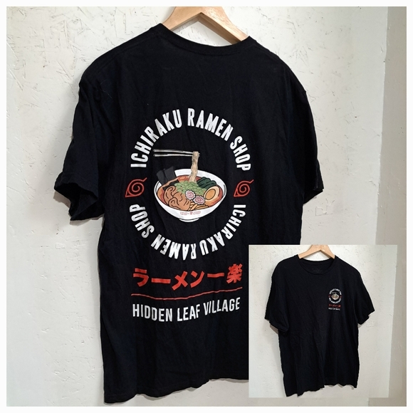 Naruto | hidden leaf village graphic anime men's t shirt - Picture 1 of 8